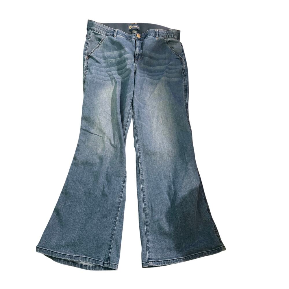 Democracy Absolution Women’s Plus Size 20W Bootcut Stretch Jeans Medium Wash